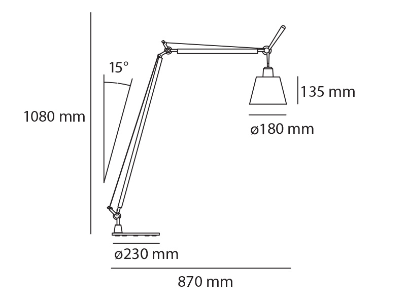 tolomeo basculante reading floor silhouette2210687 800x600 rozmery