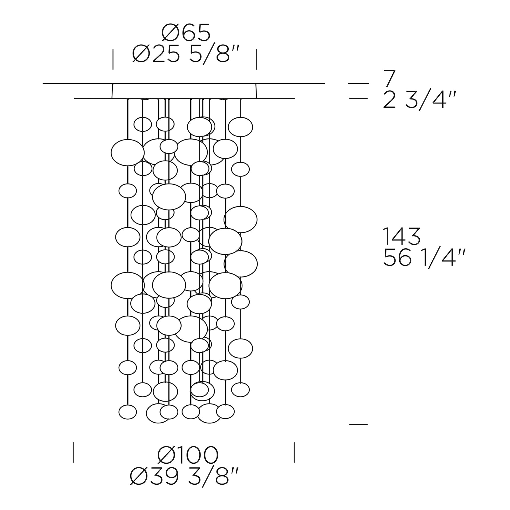 Leucos Ether s 150 rozmery