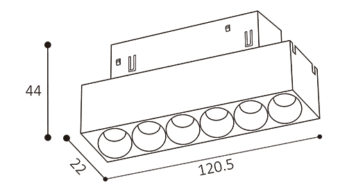 LED2 6480833 rozmery