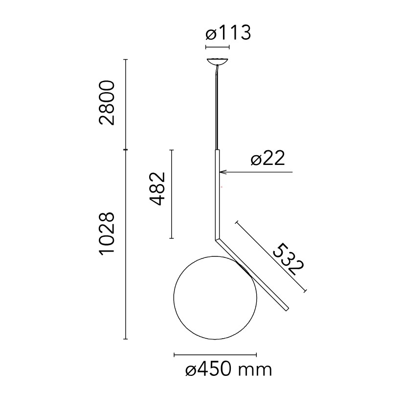 flos ic light s3 rozmery