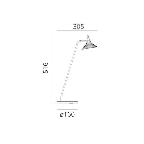 Artemide Unterlinden table rozmery