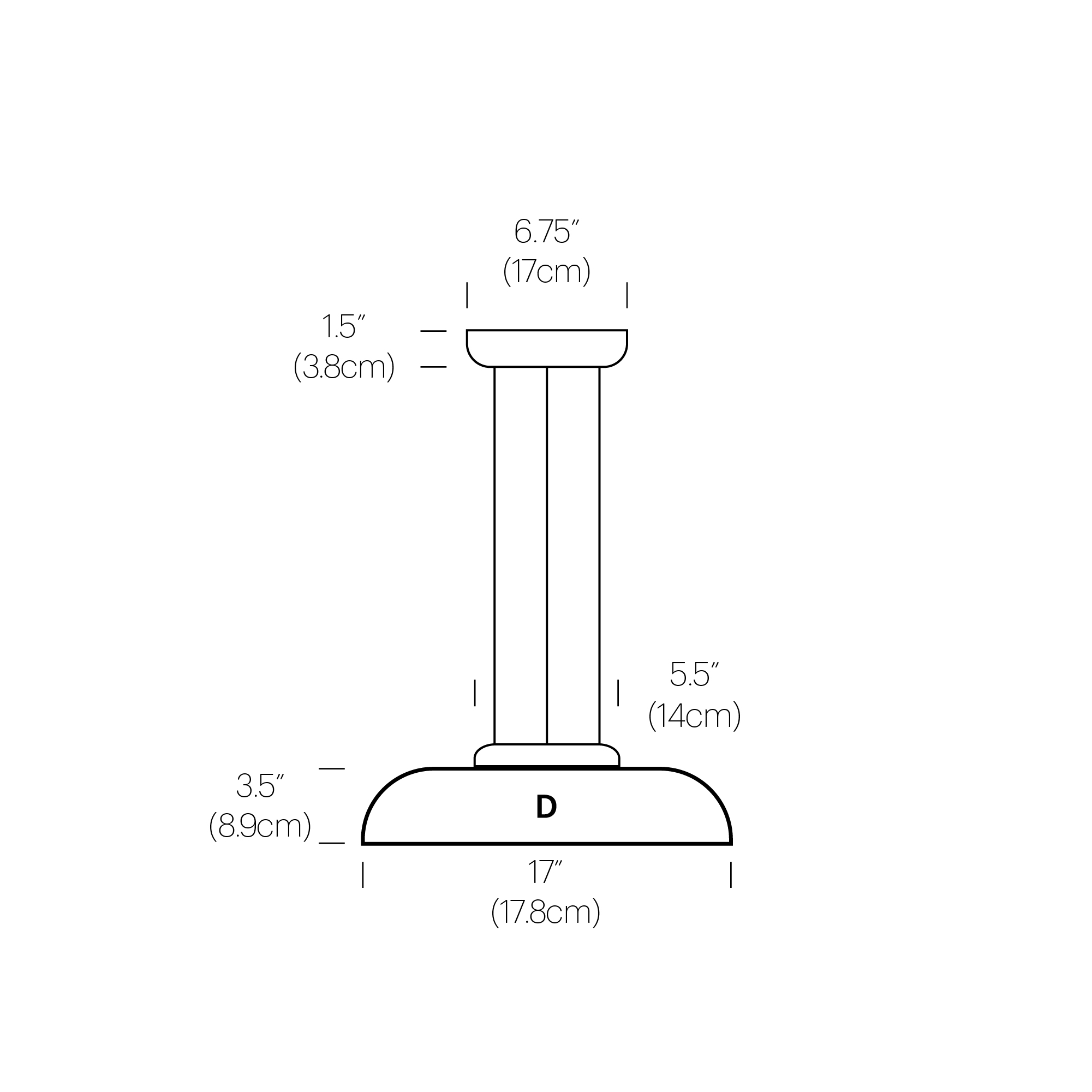 pablo totem D rozmery