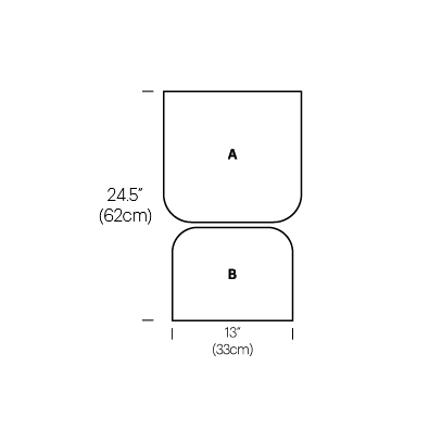 Pablo Designs Totem Table Spec Line Drawings 111 rozmery