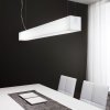 Linea Light Gluèd_PB, závěsné svítidlo, 41W LED 3000K, bílé sklo, délka 127,8cm