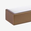Lucis Izar Metal, bronzové lineární nástěnné svítidlo, 8W LED 3000K, 32cm