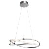 Mantra Infinity, závěsné moderní svítidlo, 42W LED 3000K, stříbrná/cbílá prům. 51cm