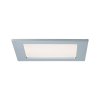 Paulmann Quality Line Panel IP44, 12W LED, 2700K, matný chrom, 17x17cm