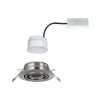 34386 11 paulmann led base kulata bodovka z kartacovaneho hliniku 1x6 5w led 3000k prum 9cm
