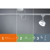 36000 8 paulmann pure 2 spot pro urail system max 1x10w gu10 matny chrom