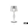 Slamp Liza, designová stolní lampa, 1,5W LED + 70W, prizma, výška 70cm