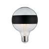 Paulmann LED žárovka s černým pruhem, 6,5W LED 2700K E27 stmívatelná, výška 17,4 cm
