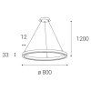 led2 circle pz 80 rozmery