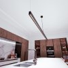 Mantra Hanok, lineární černé závěsné svítidlo LED 76W 3000K 50°, délka 240cm