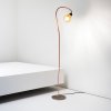 Zava Pato, flexibilní designová stojací lampa z mědi a mosazi 1xE27