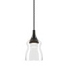 Lodes Nostalgia small crystal, čiré sklo/černý závěs, 11W LED 2700K, prům. 12,5cm