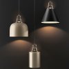 Lodes JIM bell, cylinder and cone matte champagne and matte black
