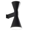 Nemo Lampe de Marseille, černé nástěnné svítidlo, 2x52W E27, výška 40cm