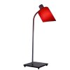Nemo Lampe De Bureau, stolní lampa s červeným stínítkem, 1x20W E14, výška 51cm