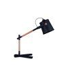 Mantra Nordica, černá stolní lampa 1x E27, výška 58cm