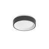 Linea Light Iside, černé stropní/nástěnné svítidlo, 10W LED 2700K, prům. 23,1cm