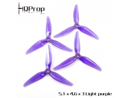 HQ Durable Prop 5.1X4.6X3 (Barva purple, délka kabelu 5mm)