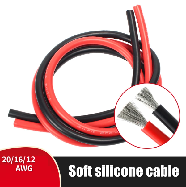 Napájecí kabel Velikost kabelu: 12AWG BLACK
