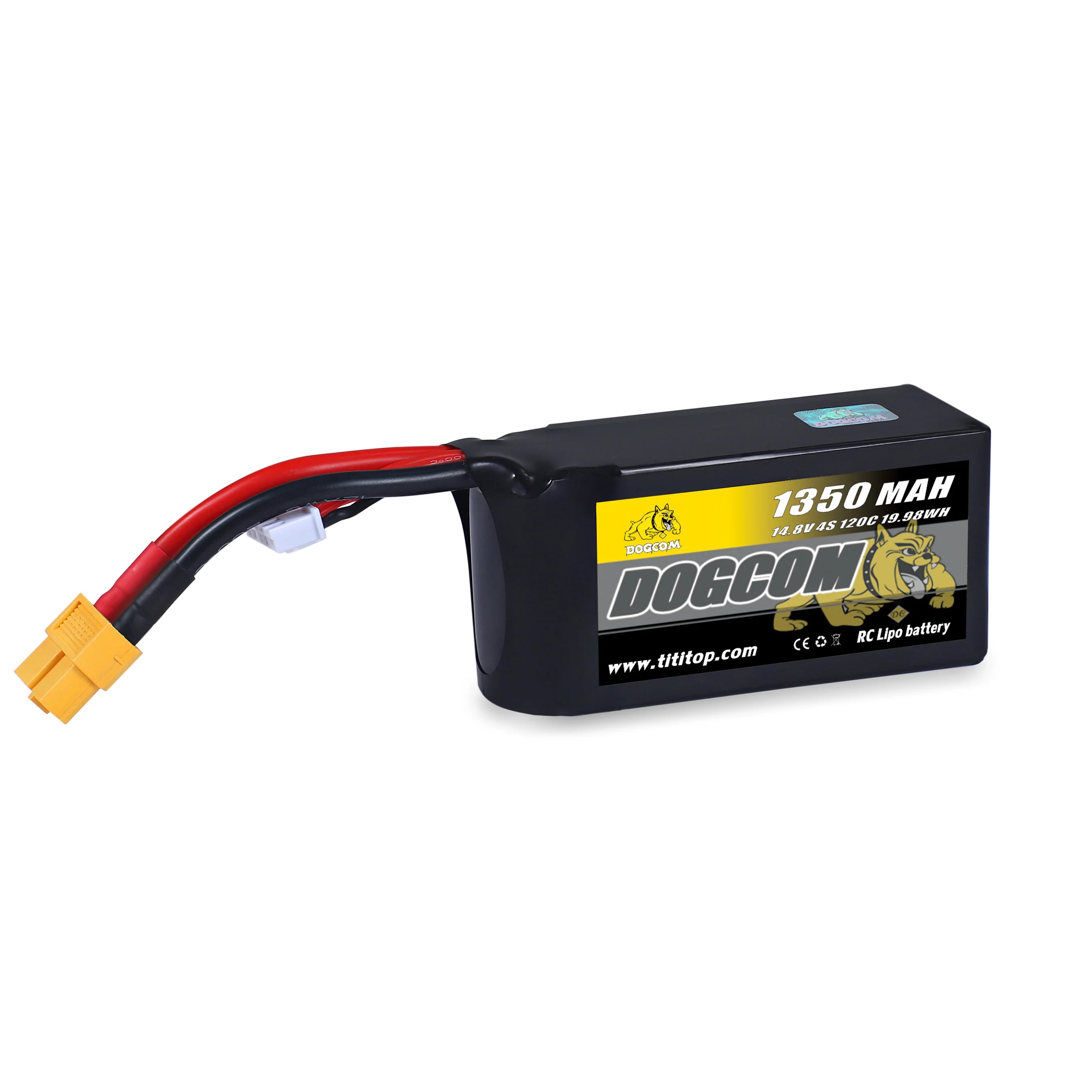 Dogcom 1350mAh 4s 14.8V 150C lipo baterie