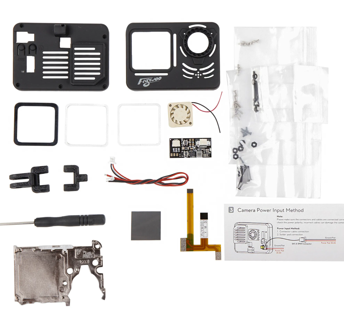 Flywoo GP9/GP10/GP11/GoPro Hero 12 Naked gopro DIY Kit