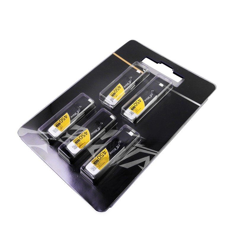 GENS ACE LIPO TATTU Tattu 1S 450mAh 75C HV Lipo baterie BT2.0 (5ks)