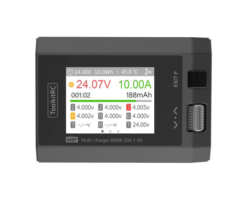 TOOLKITRC Nabíječ M8P 1-8S 600W/20A