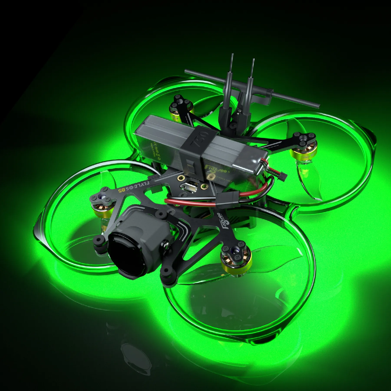 Flywoo LED pásek + 3.3V Bec počet článků: 6S, délka kabelu: 525mm, Barva LED: Zelená