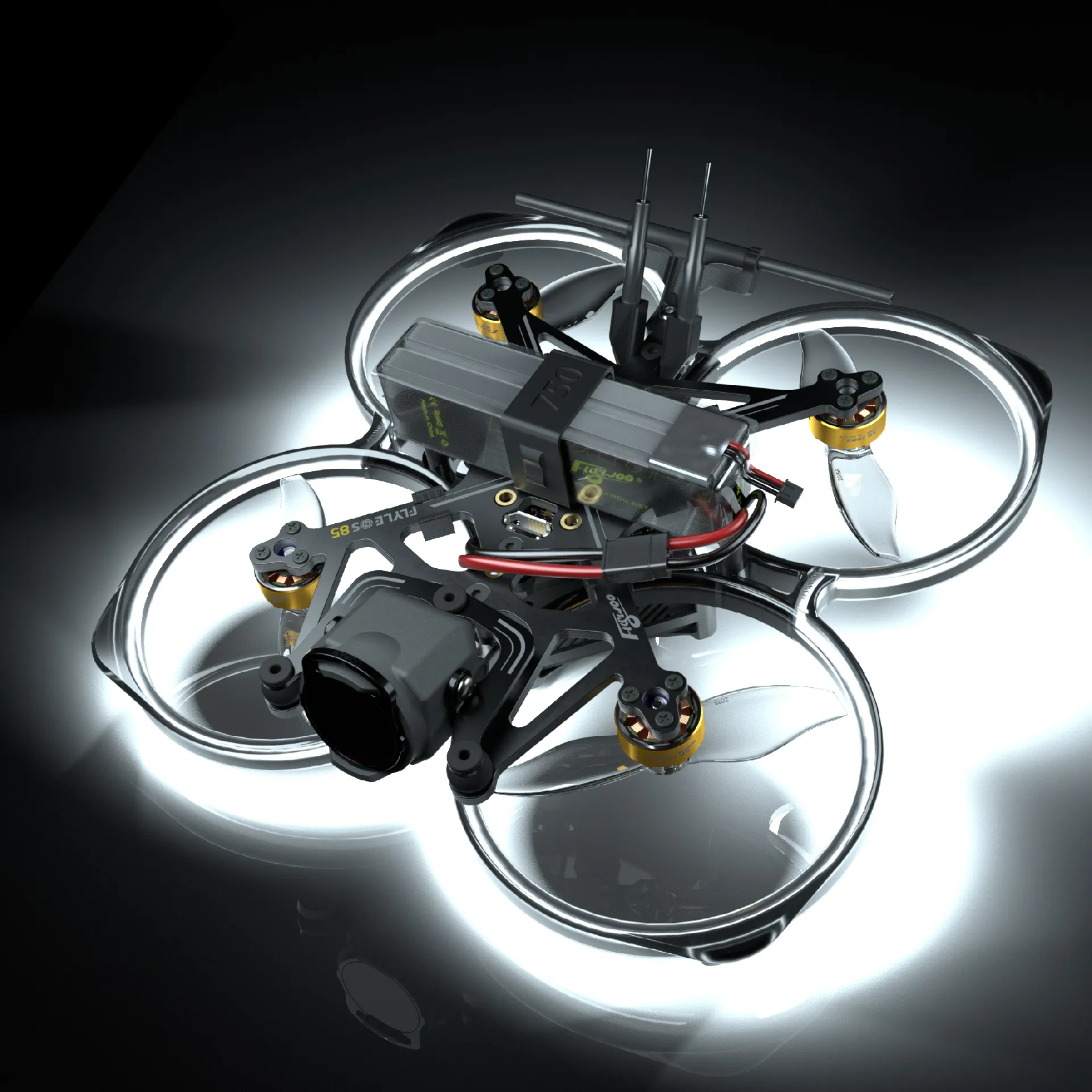 Flywoo LED pásek + 3.3V Bec počet článků: 6S, délka kabelu: 525mm, Barva LED: Bílá