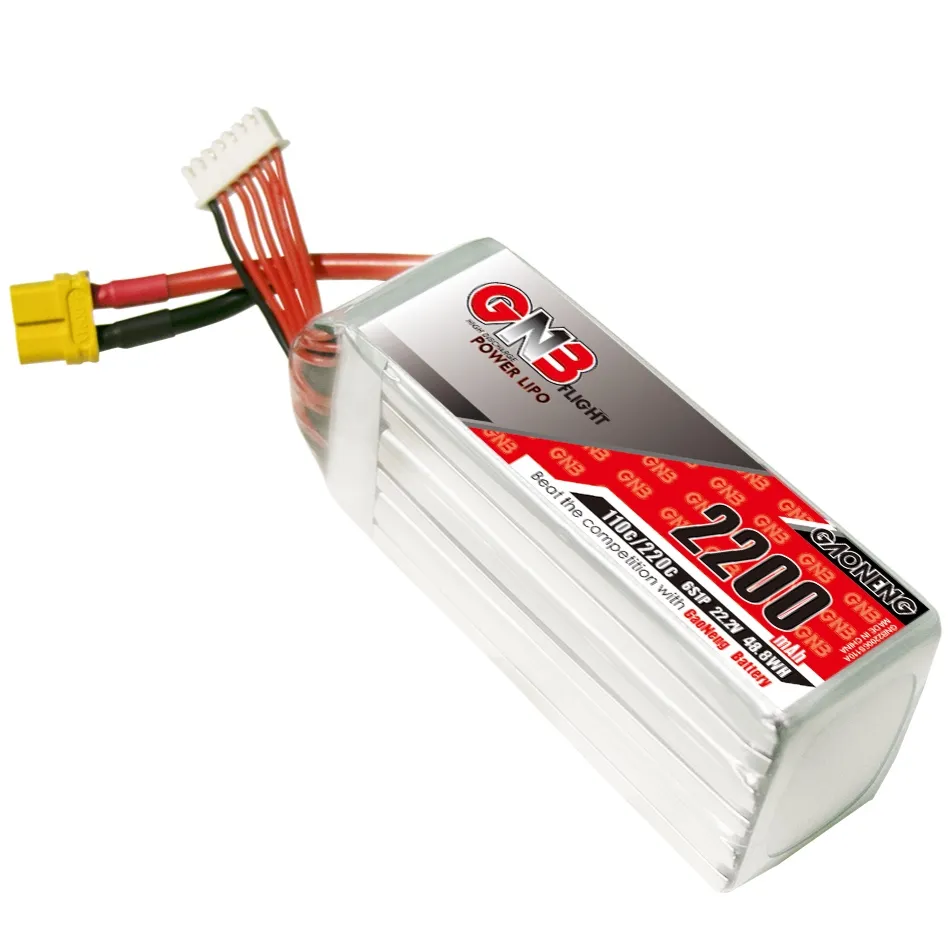 GNB 6S 22.2V 2200mAh 110C XT60 LiPo Battery