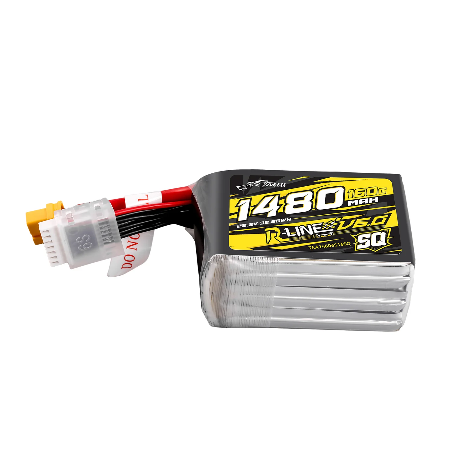 GENS ACE LIPO TATTU Tattu R-Line V6 1480mAh 6S 160C LiPo Battery with XT60 [SQ]