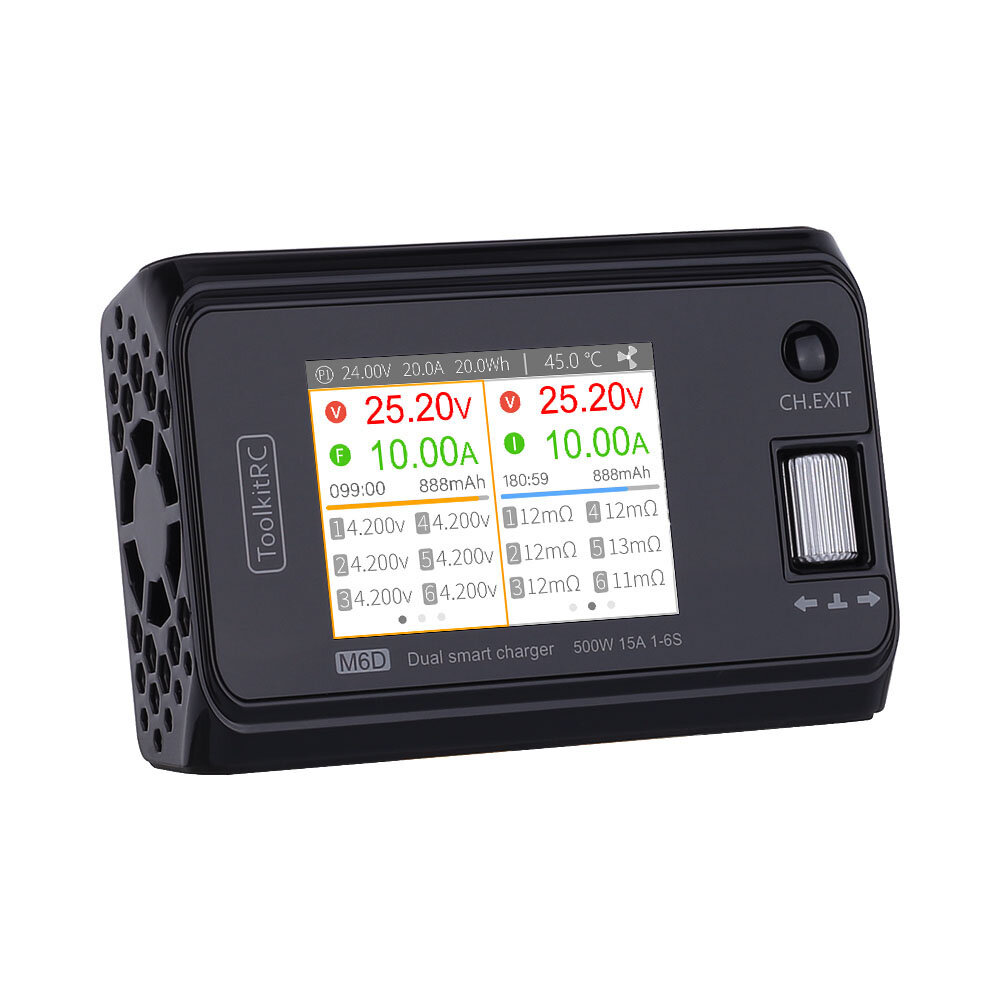 TOOLKITRC M6D Dual Channel 250w 15A x 2 DC Charger