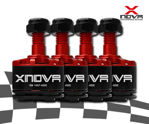 Xnova 1407 supersonic racing 4000KV Set