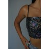 BLACK HOLOGRAPHIC TOP S RAMÍNKY