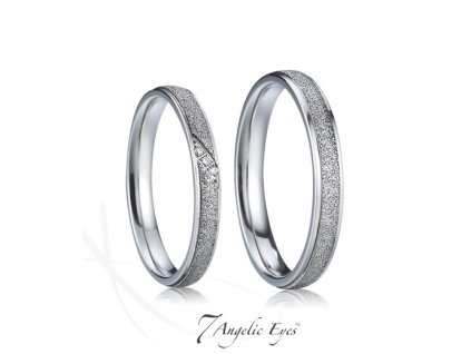 Ocelový dámský snubní prsten 007 - Lada