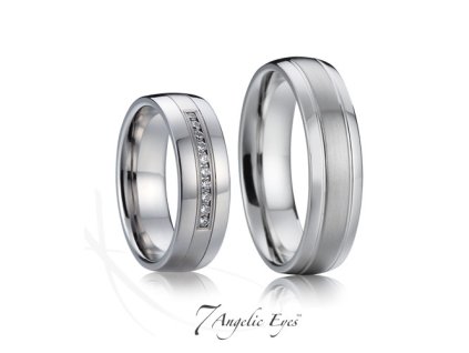 Ocelový pánský snubní prsten 015 - Odysseus