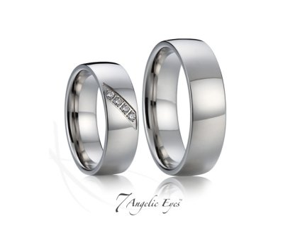 Ocelový pánský snubní prsten 017 - Tristan
