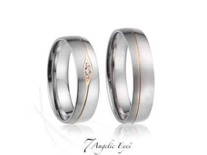 Ocelový pánský snubní prsten 019 - Paris
