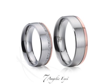 Ocelový dámský snubní prsten 024 - Euridika