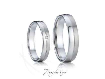 Stříbrný pánský snubní prsten 008 - Kristián