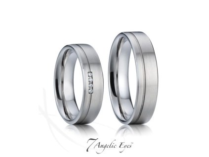 Ocelový dámský snubní prsten 010 - Mariana