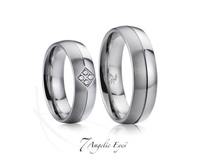 Ocelový pánský snubní prsten 025 - Lennon