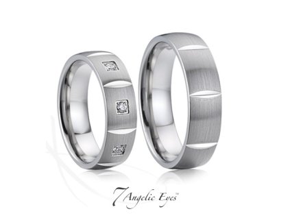 Ocelový dámský snubní prsten 026 - Jarmila