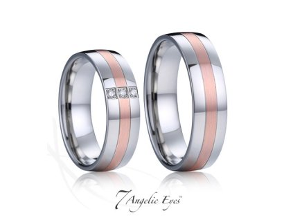 Ocelový pánský snubní prsten 034 - Perikles