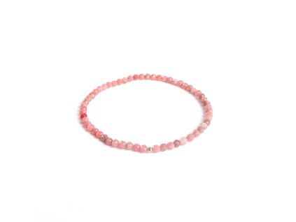 Náramek z tmavého tulitu se 14 kt zlatou kuličkou