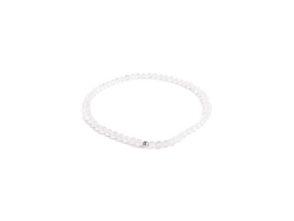 Křišťálový náramek se stříbrnou kuličkou