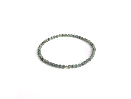 Serafinitový náramek se 14 kt zlatou kuličkou